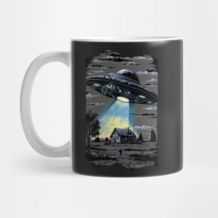 Alien Abduction UFO Flying Saucer Mug